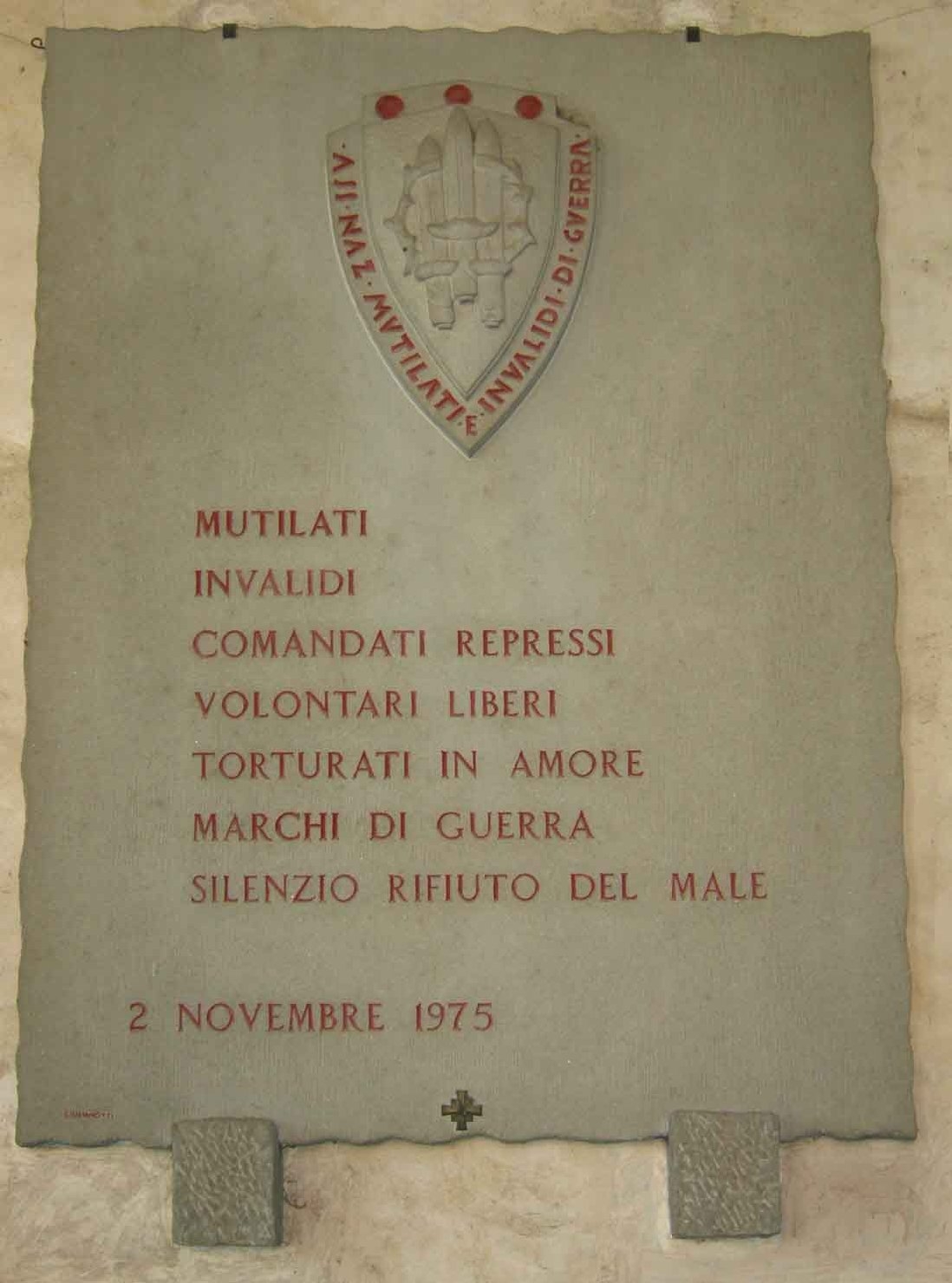 lapide commemorativa di Giulianotti (sec. XX)