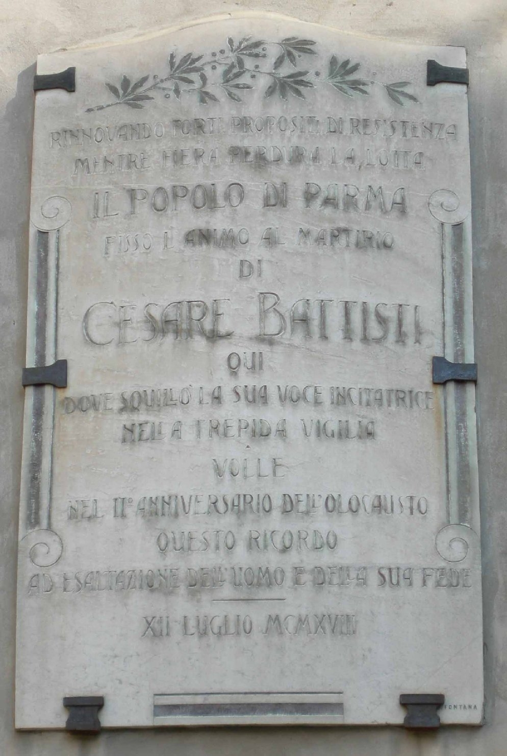 lapide commemorativa ai caduti di Fontana Urbano (sec. XX)