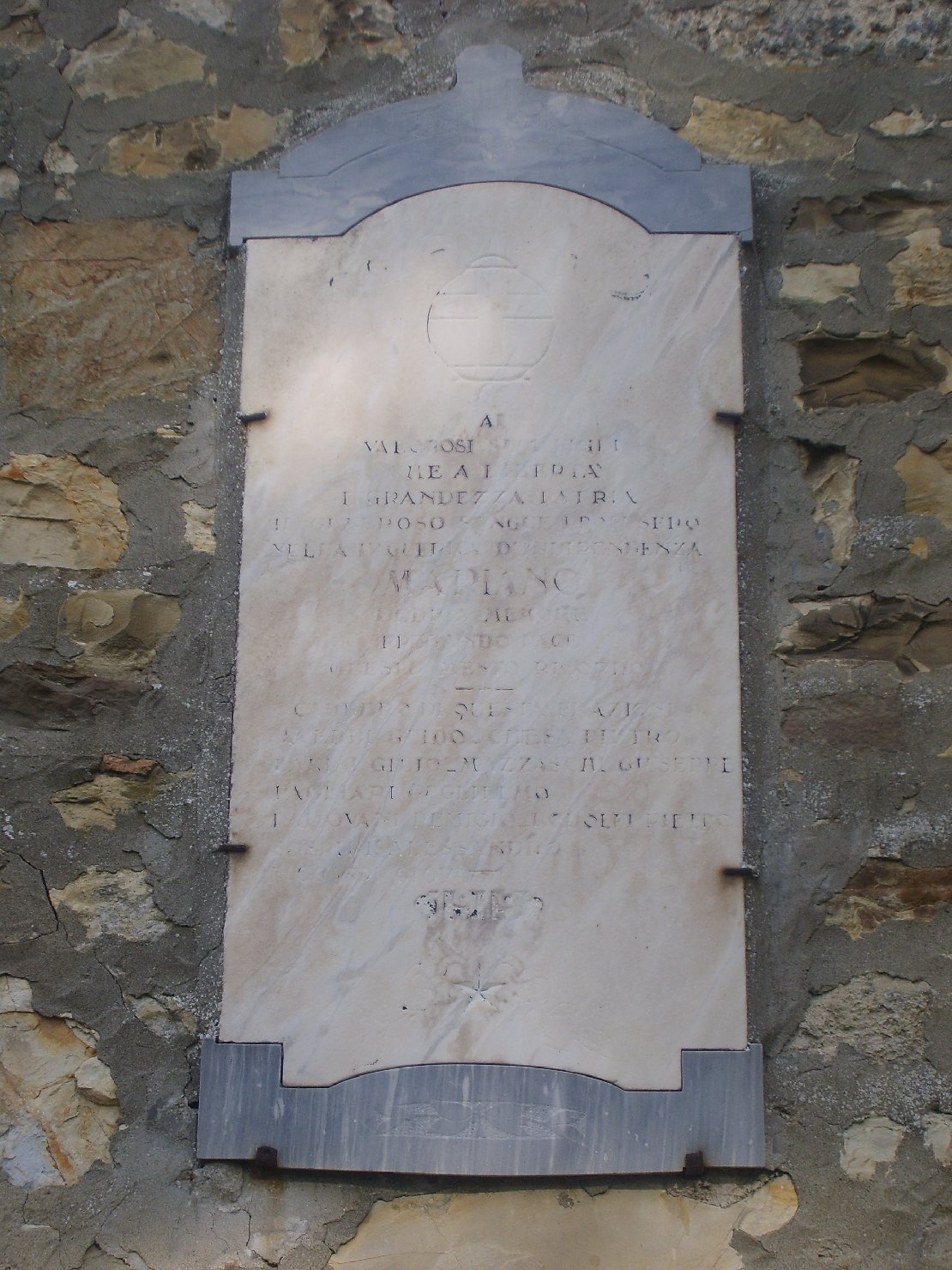 lapide commemorativa ai caduti - ambito parmense (sec. XX)