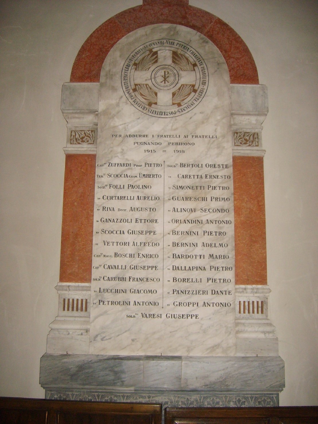 lapide commemorativa ai caduti di Ditta De Giuli (sec. XX)