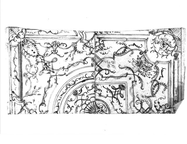 studio per la decorazione di una volta (disegno, opera isolata) - ambito molisano (seconda metà XVIII)