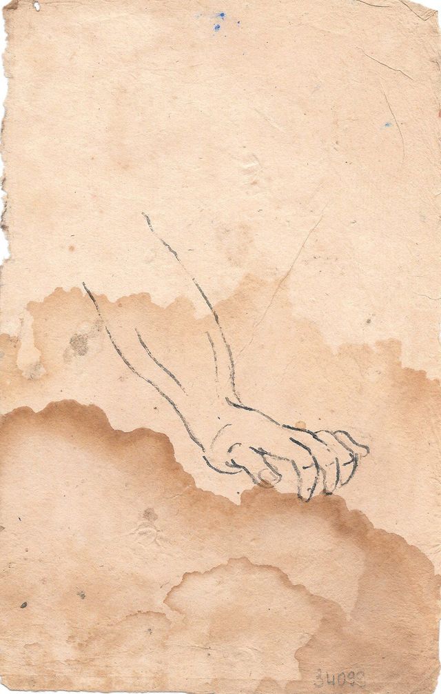 studio per un braccio (disegno, opera isolata) - ambito molisano (seconda metà XVIII)