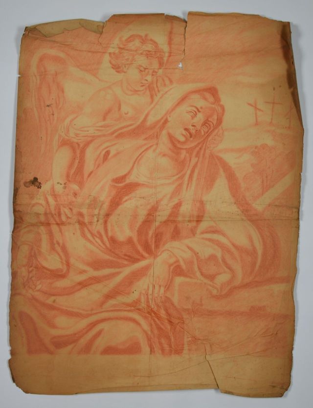 Addolorata (disegno, opera isolata) - ambito molisano (seconda metà XVIII)