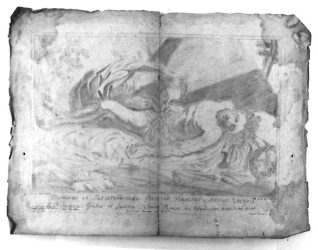 Compianto sul Cristo morto, Compianto sul Cristo morto (disegno, opera isolata) di Brunetti Ciriaco (secondo quarto XVIII)