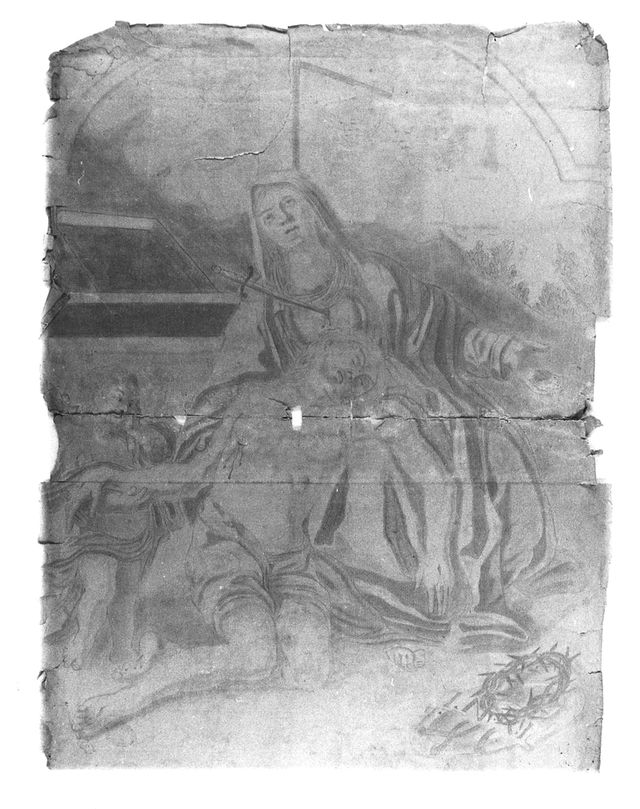 La Pietà (disegno, opera isolata) di Brunetti Ciriaco (seconda metà XVIII)