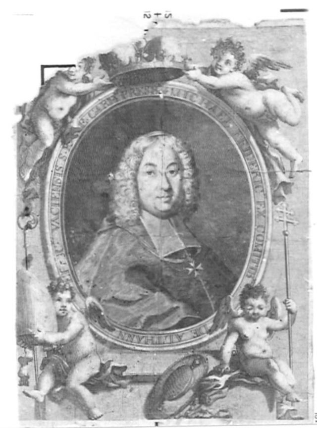 Ritratto di Michele Federico Althann (stampa) - ambito napoletano (prima metà XVIII)