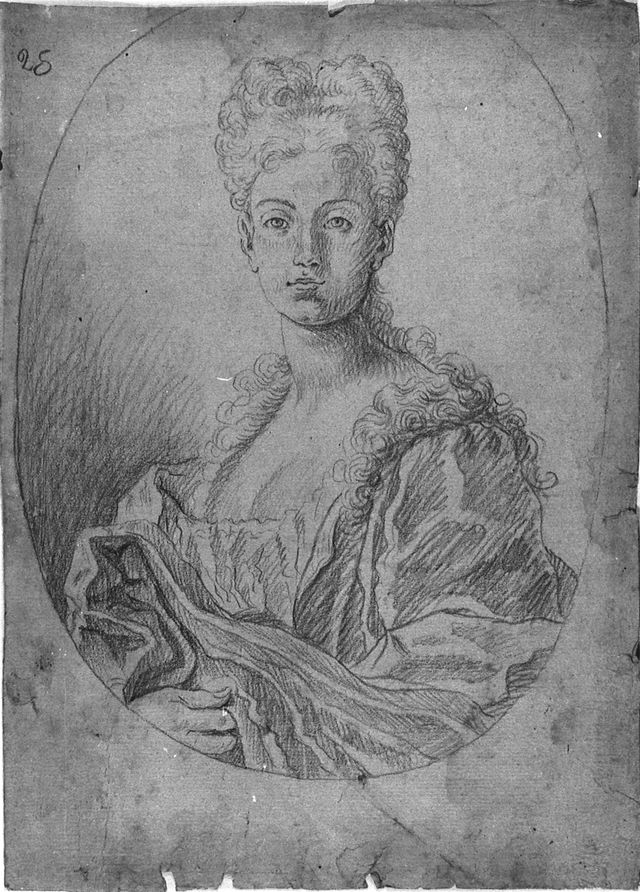 Ritratto di dama (disegno, opera isolata) di Brunetti Ciriaco (attribuito) (seconda metà XVIII)