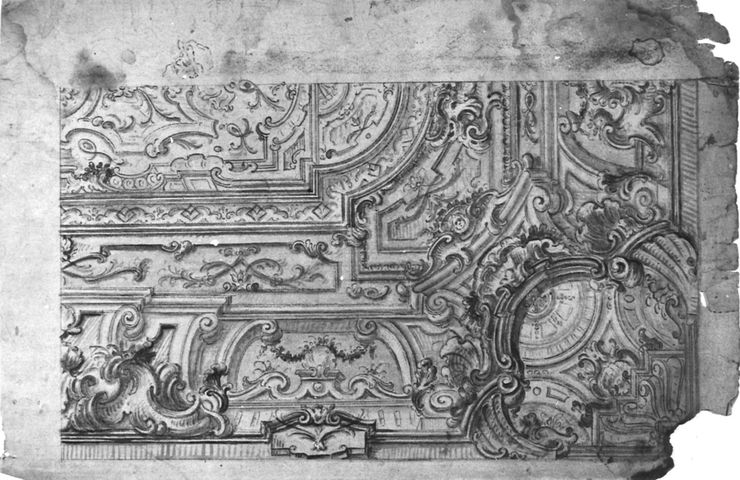 Studio per decorazione di un soffitto (disegno, opera isolata) di Brunetti Ciriaco (attribuito) (seconda metà XVIII)