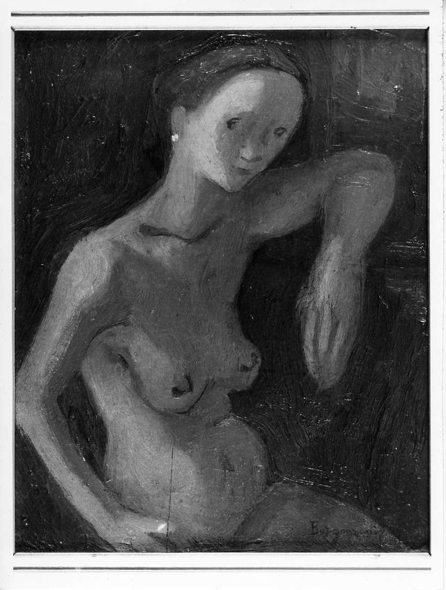 nudo femminile (dipinto) di Bergonzoni Aldo (XX)