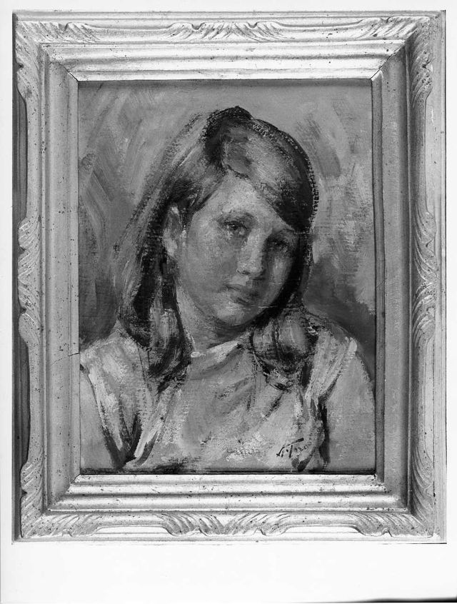ritratto di fanciulla (dipinto) di Toro Attilio (prima metà XX)