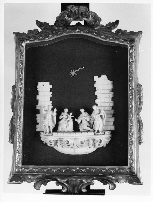 adorazione dei Re Magi (rilievo) - bottega Italia centro-meridionale (XVII/ XVIII)