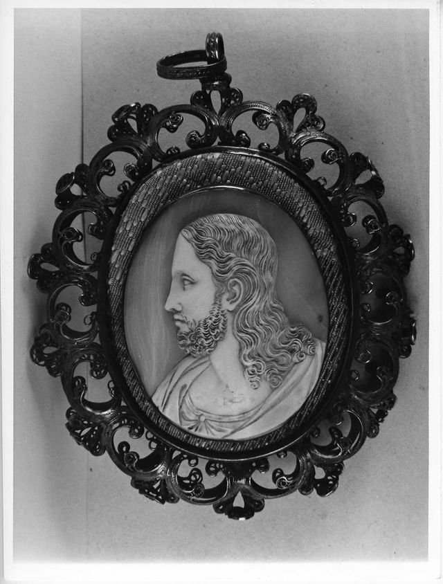 volto di Cristo (cammeo) di Pichler Luigi (prima metà XIX)