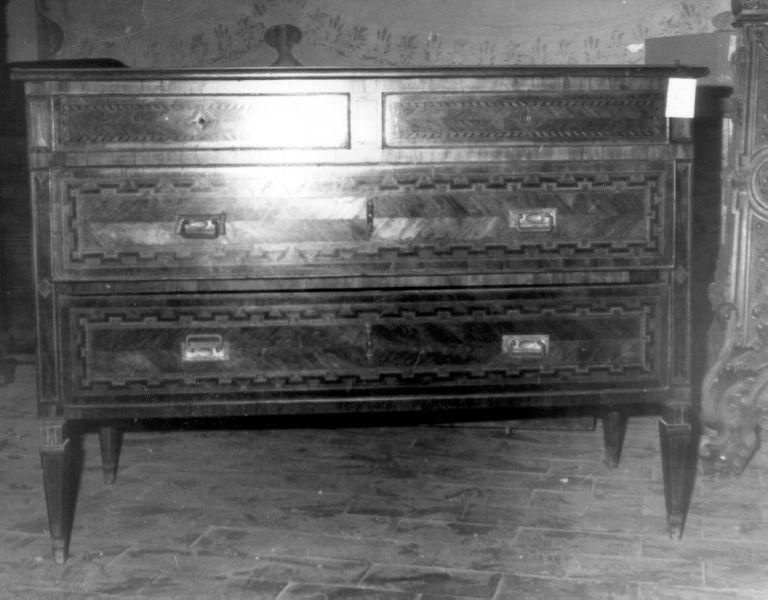 cassettone - ambito toscano (fine/ inizio secc. XVIII/ XIX)
