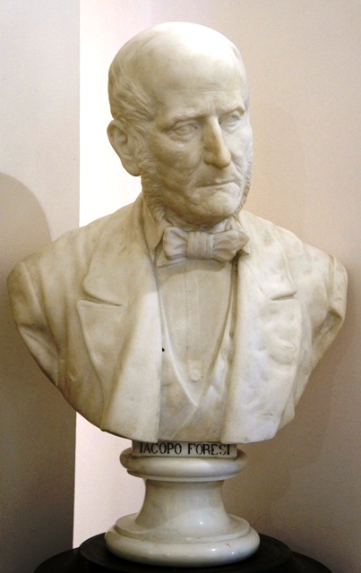 IL NONNO NAPOLEONICO, busto ritratto di Jacopo Foresi (scultura) di Gallori Emilio (sec. XIX)