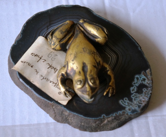 rana (scultura, opera isolata) - manifattura italiana (?) (inizio sec. XX)