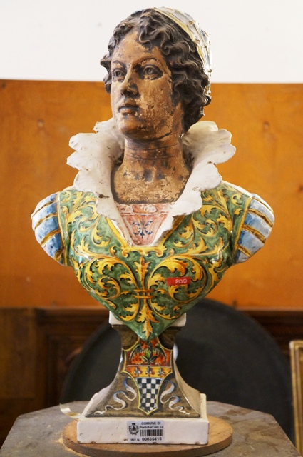 busto di nobildonna/ principessa mulatta, busto femminile (busto, opera isolata) - manifattura toscana (fine sec. XIX)