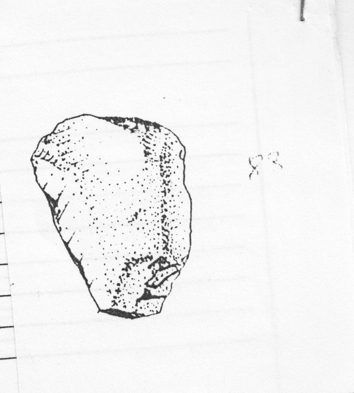 grattatoio, frontale corto (Gravettiano finale)