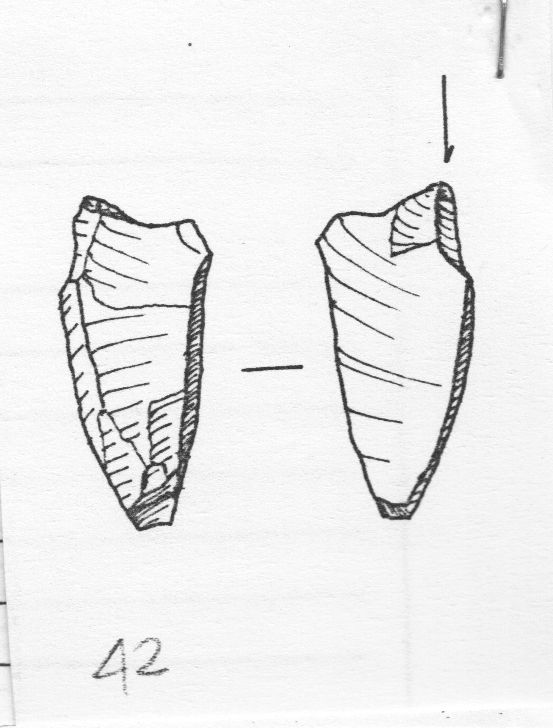 bulino, su ritocco trasversale (Aurignaziano)
