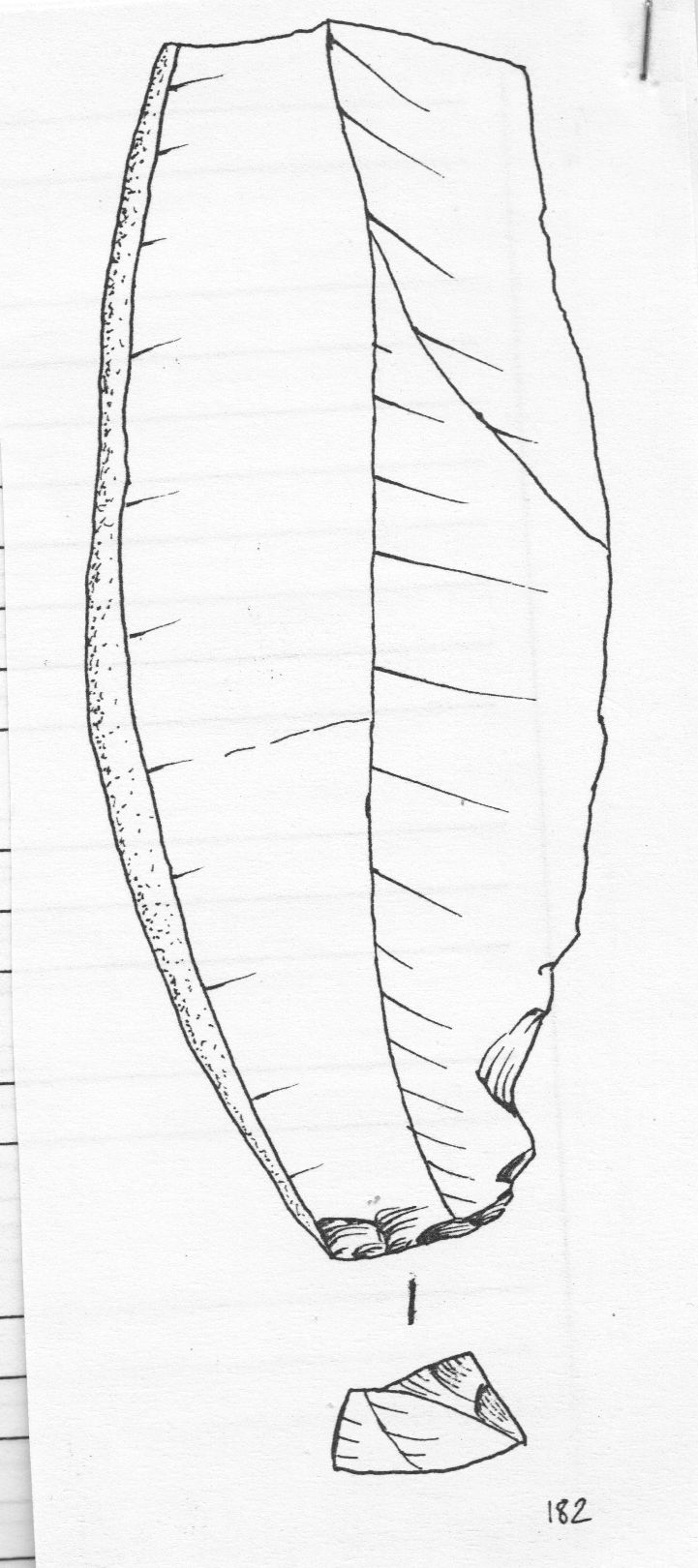 coltello, a dorso naturale (Paleolitico medio)