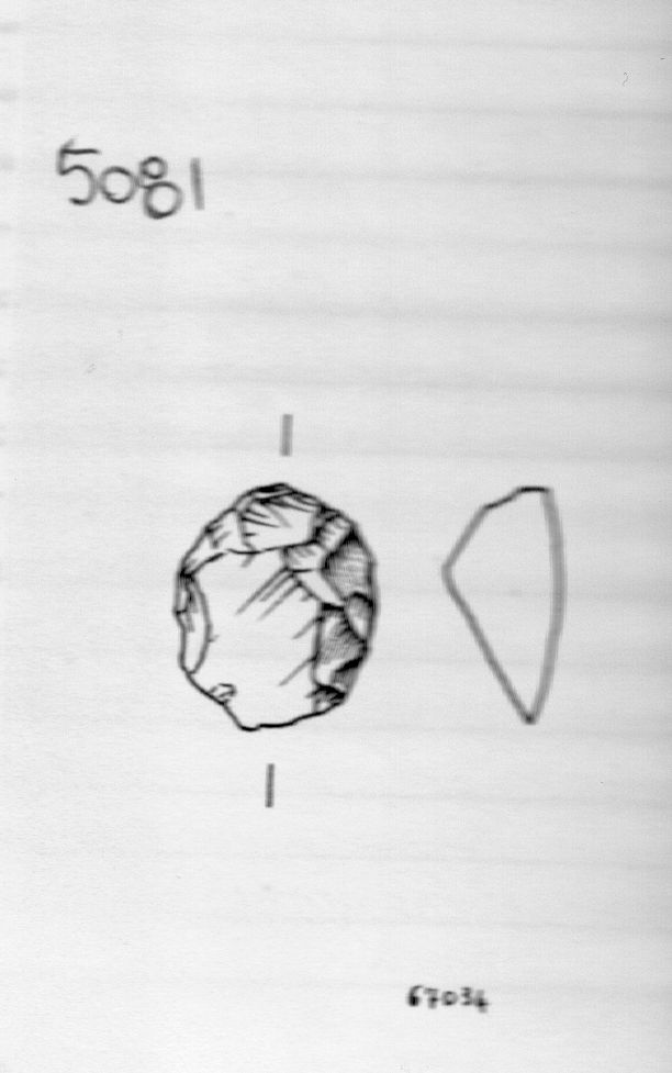 grattatoio, frontale corto (inizio Paleolitico medio)