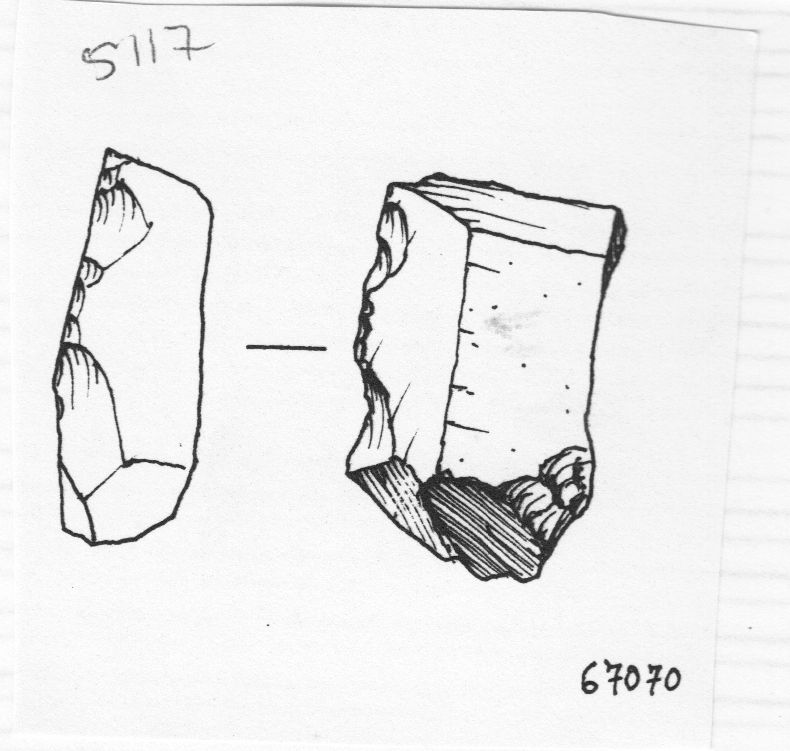 raschiatoio, raschiatoio semplice rettilineo (inizio Paleolitico medio)