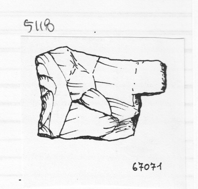 raschiatoio, raschiatoio semplice concavo (inizio Paleolitico medio)