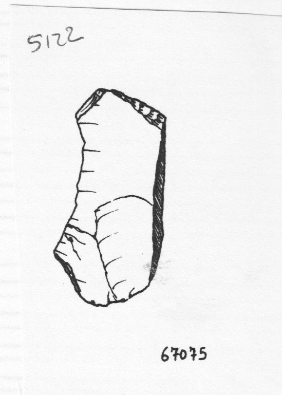 raschiatoio, raschiatoio semplice rettilineo (inizio Paleolitico medio)