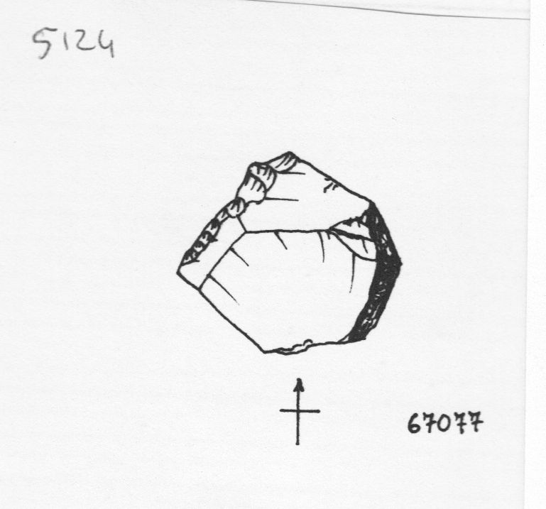 raschiatoio, raschiatoio semplice rettilineo (inizio Paleolitico medio)