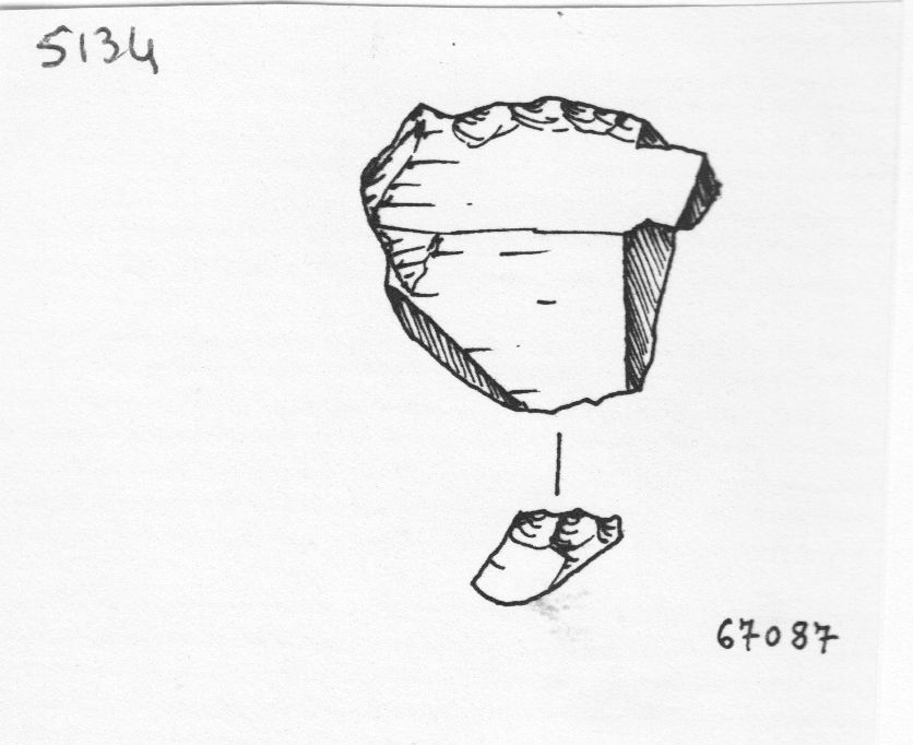 raschiatoio, raschiatoio trasversale convesso (inizio Paleolitico medio)