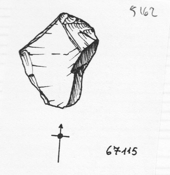 grattatoio, grattatoio frontale corto (inizio Paleolitico medio)