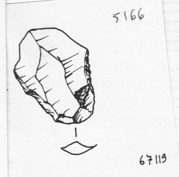 scheggia, scheggia Levallois atipica (inizio Paleolitico medio)