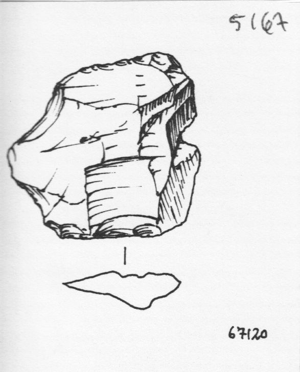 scheggia, scheggia Levallois atipica (inizio Paleolitico medio)