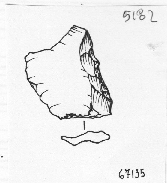 raschiatoio, raschiatoio semplice rettilineo (inizio Paleolitico medio)