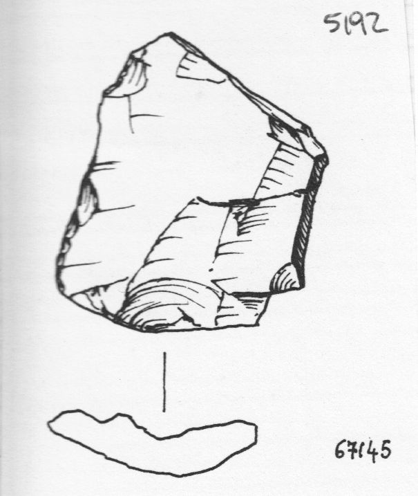 raschiatoio, raschiatoio semplice convesso (inizio Paleolitico medio)