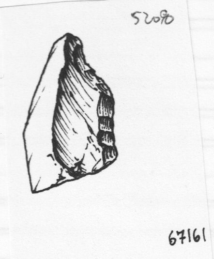 raschiatoio, raschiatoio semplice convesso (inizio Paleolitico medio)