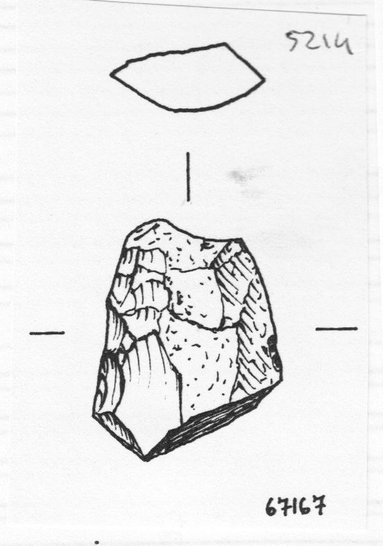 raschiatoio, raschiatoio semplice rettilineo (inizio Paleolitico medio)