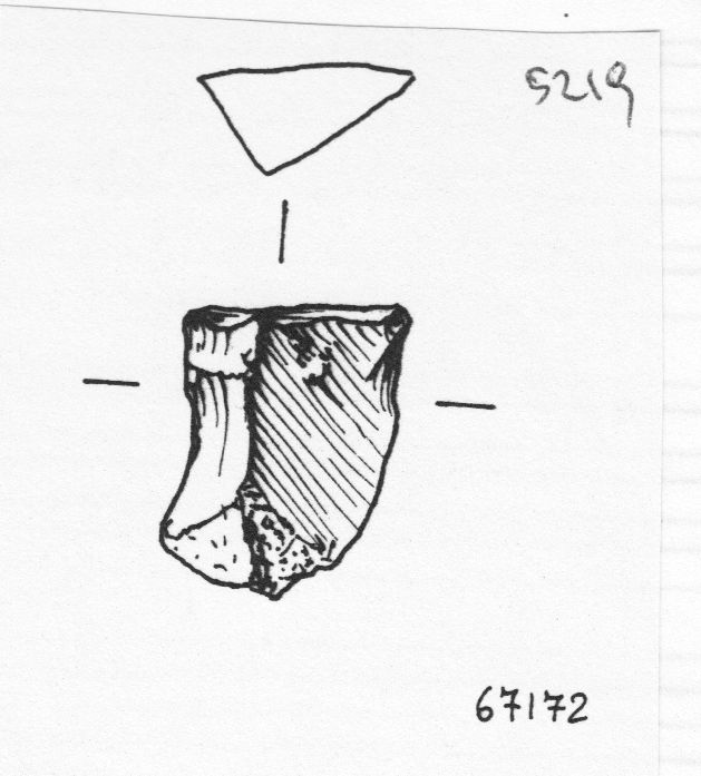 raschiatoio, raschiatoio semplice concavo (inizio Paleolitico medio)
