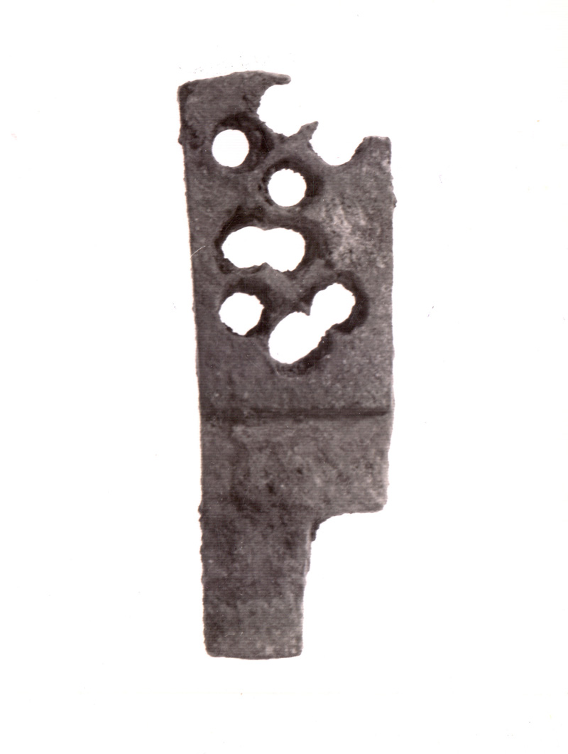 subbia, strumento per la lavorazione del marmo di #magnan# (fabbro) - carrarese (secc. XIX/ XX)