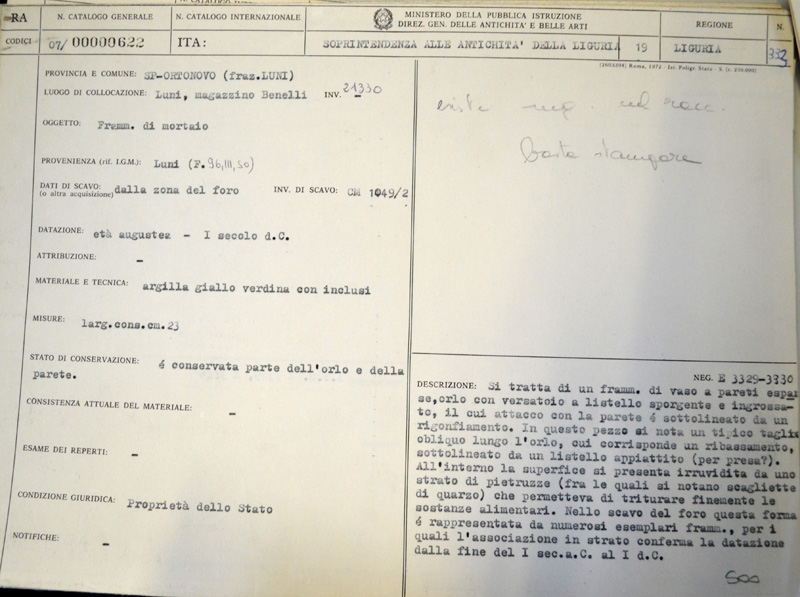 mortaio (secc. I a.C. - I d.C)