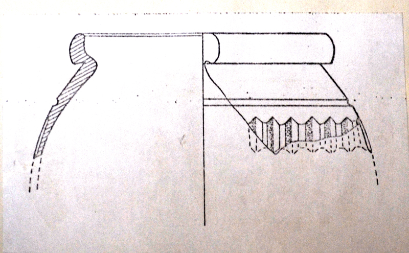 urnetta, orlo, parete, fondo (sec. I d.C)