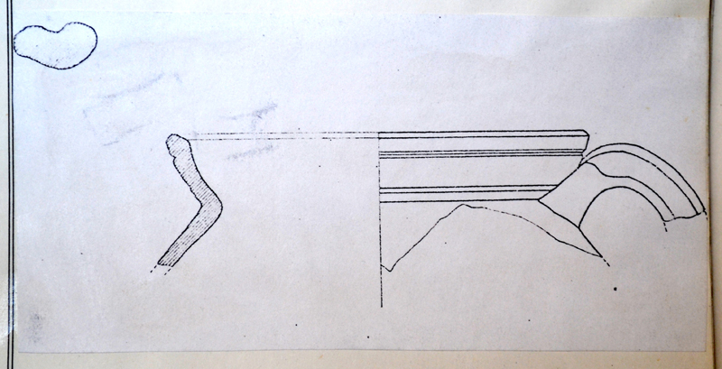 vaso, orlo, parete, ansa (sec. I d.C)