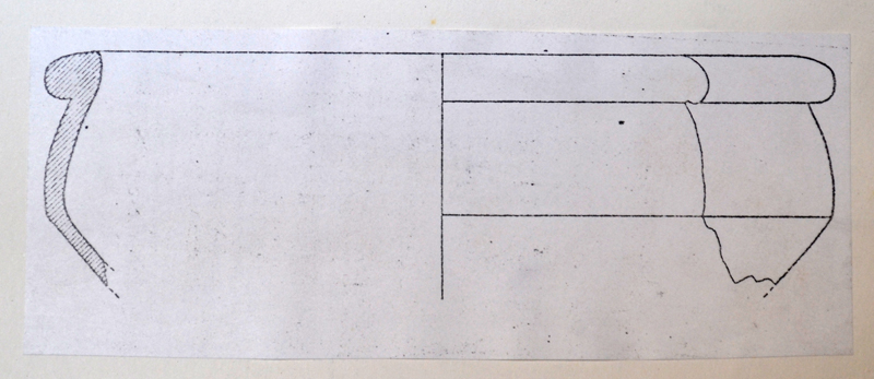 tegame, orlo, parete (secc. II-III d.C. (?))