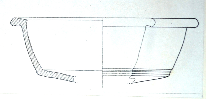 coppetta, Lamboglia 6; Hayes 34, orlo, parete (secc. II-III d.C)