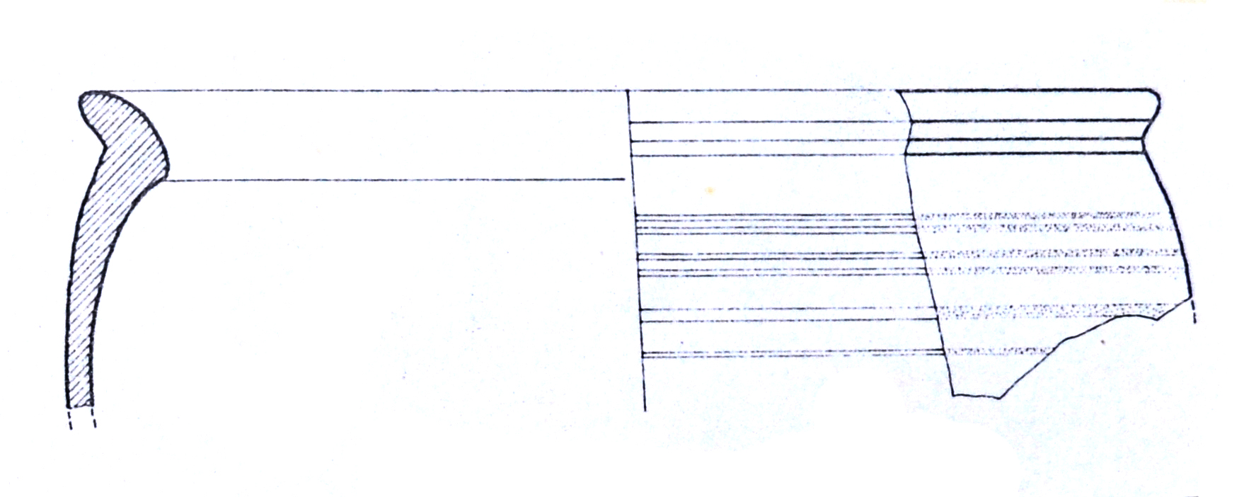 tegame, orlo, parete (II-III secc. d.C)