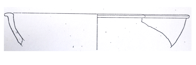 bacile, orlo, parete (I-III sesc. d.C)