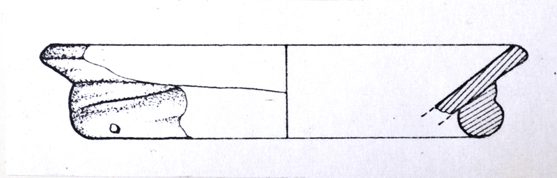 bottiglia, fondo (secc. III-IV d.C)