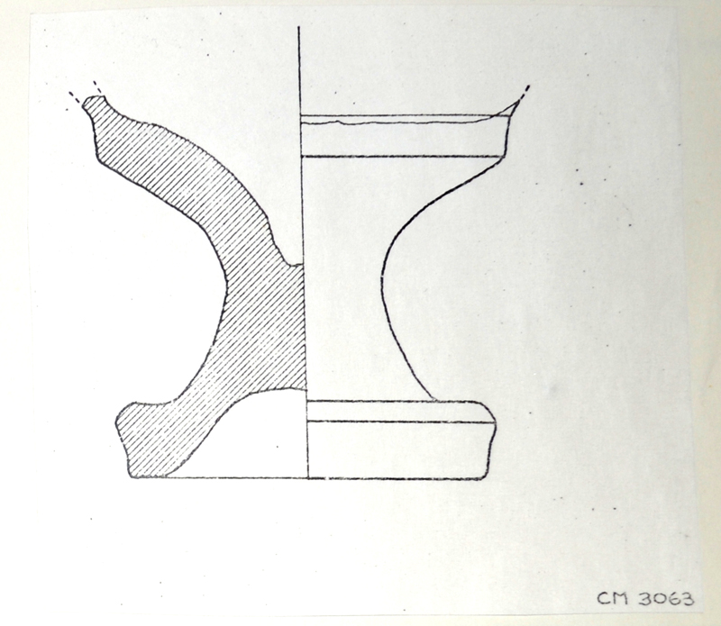 calice, fondo, piede (età imperiale romana)