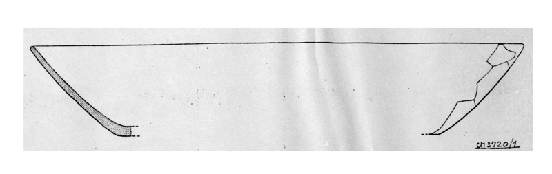 piatto, Lamboglia 40, orlo, parete, fondo (seconda metà sec. IV d.C)