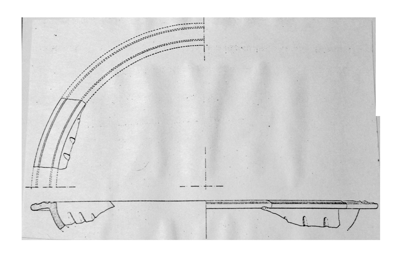 piatto, Lamboglia 51A, oro, parete (IV sec. d.C)