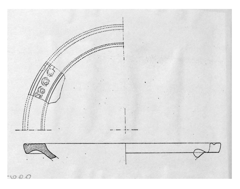 piatto, orlo, parete (V sec. d.C)
